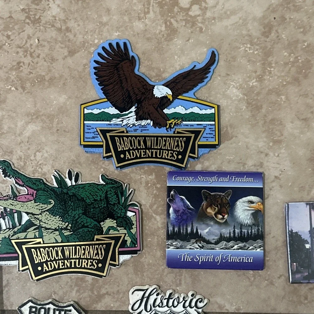 Vintage 80s 90s Fridge Magnet Lot of 22 - Route 66 USA Travel Souvenir Collect